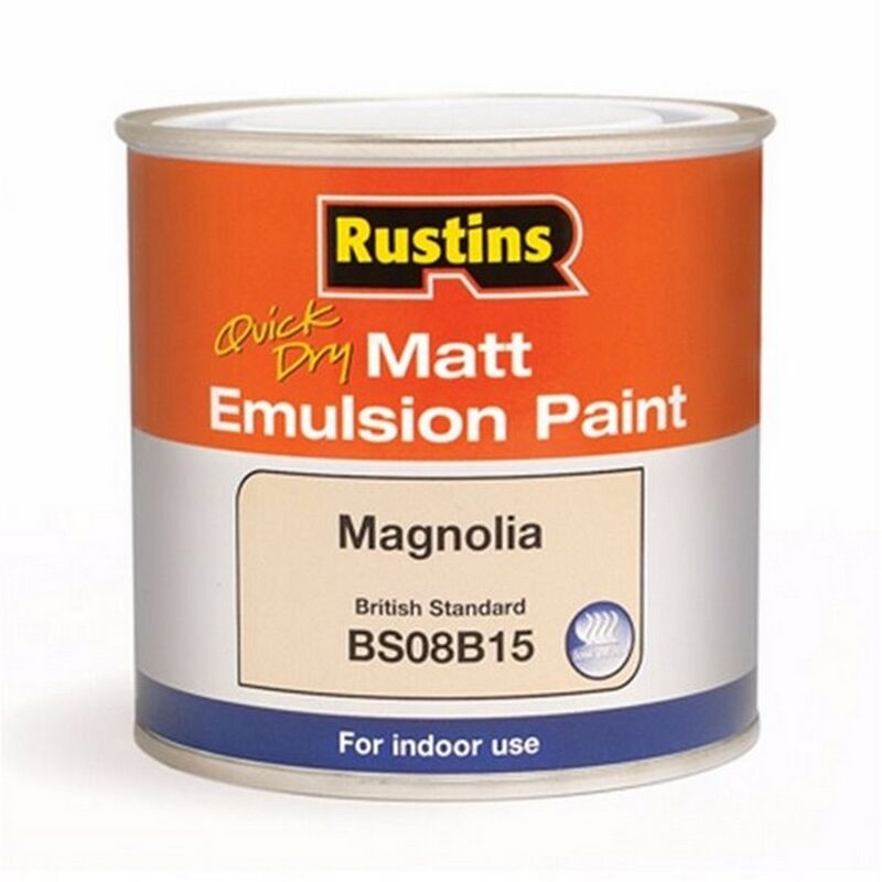 Matt Emulsion Magnolia 500ml - Rustins