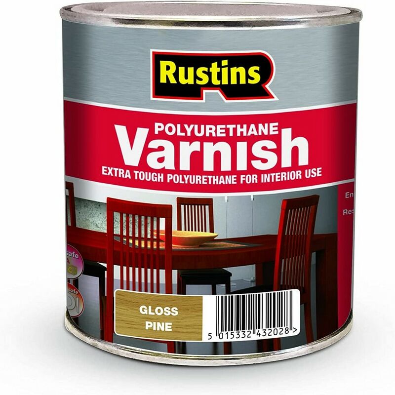 Rustins Poly Varnish Gloss Pine 500ml
