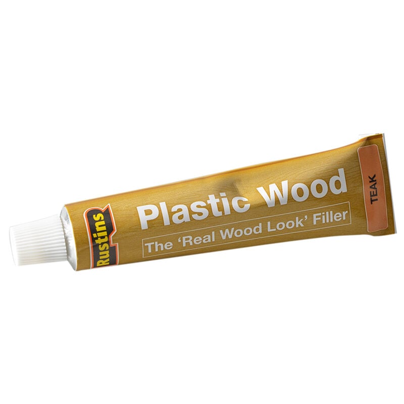 Rustins - pwtetu Plastic Wood Tube Teak 20g ruspwtubet