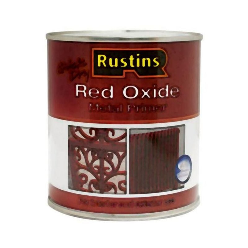 Rustins - REDOW250 Quick Dry Red Oxide Metal Primer 250ml RUSROMP250Q