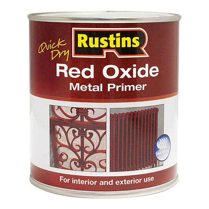 Rustins RUSROMP5LQ Quick Dry Red Oxide Metal Primer 5 litre