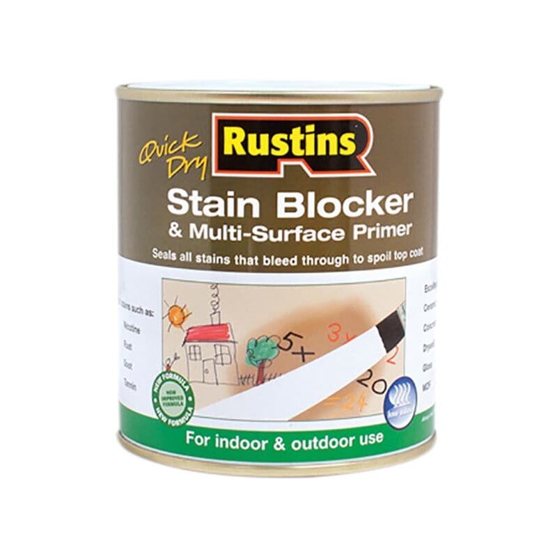 SBMP500 Quick Dry Stain Block & Multi Surface Primer 500ml RUSQDSBP500 - Rustins