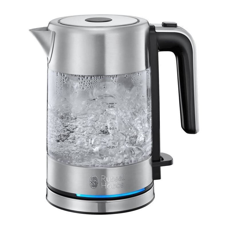 Russel hobbs 24191-70 - Bouilloire en verre Compact Home 0,8L - 2200 w