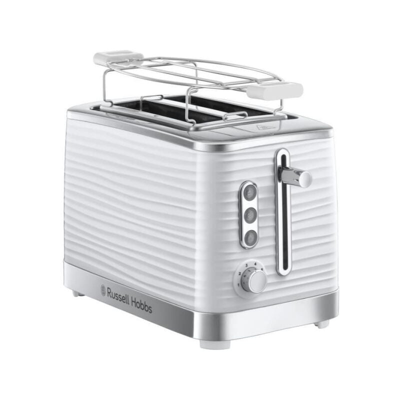 Image of Russell Hobbs 24370-56 Inspire XL tostapane tostapane, controllo doratura, scongelamento, riscaldamento, scalda forno - bianco