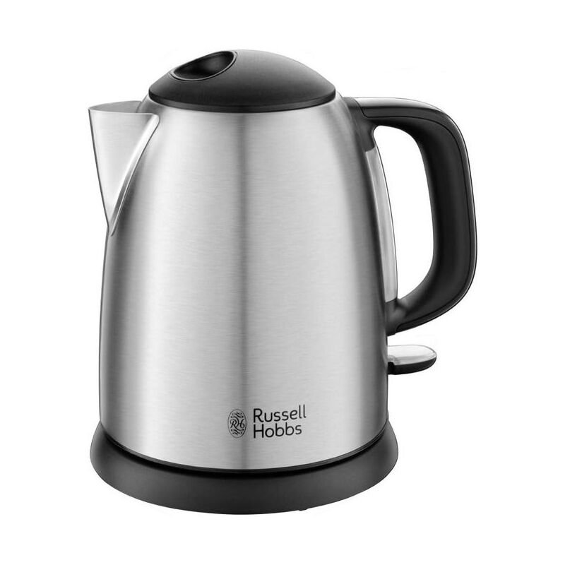 Image of Bollitore Compatto Adventure 1 Litro Filtro Anticalcare 2400W Acciaio Satinato - Russell Hobbs