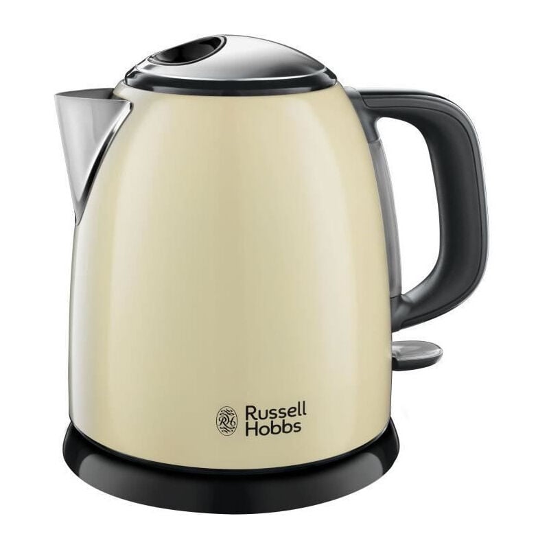 RUSSEL HOBBS 24994-70 Bouilloire Compacte Colours Plus Capacite 1 L Filtre Anti-Calcaire Amovible Lavable - Creme