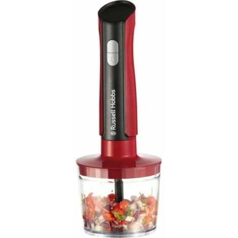 Russell Hobbs 27140-56 frullatore 1 L Frullatore portatile 500 W Nero, Rosso, Trasparente