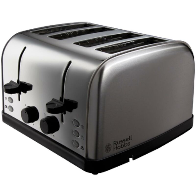Russell Hobbs 4-Slice Toaster in Stainless Steel with ReHeat - 18790