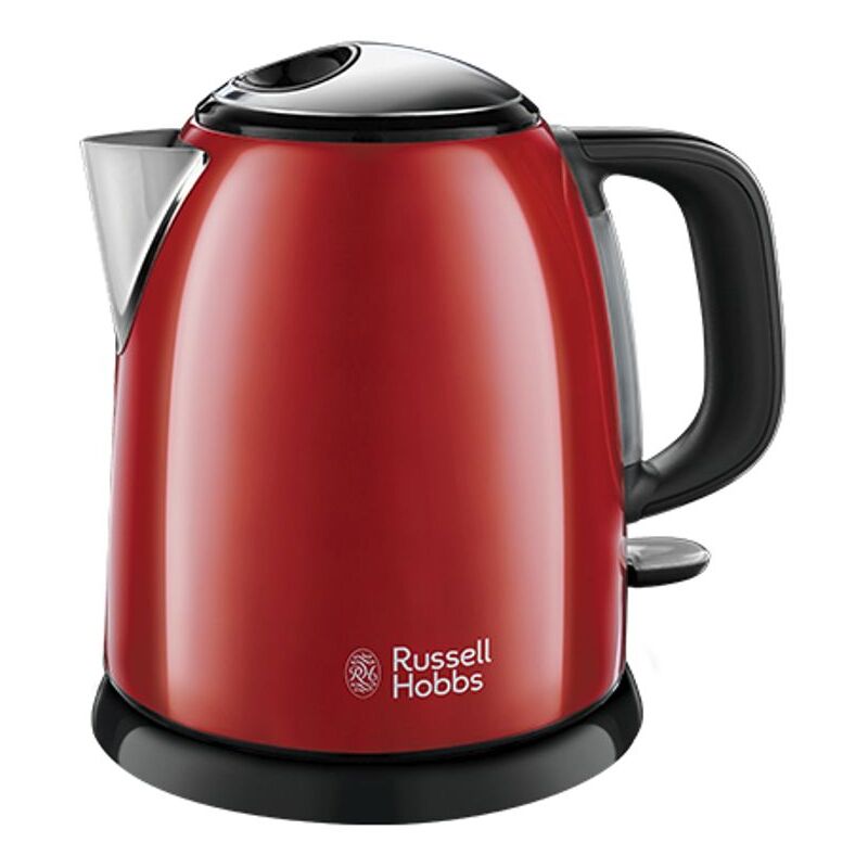 Image of Bollitore Compatto Colours Plus 1 Litro Filtro Anticalcare 2400W Rosso - Russell Hobbs