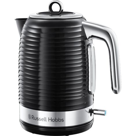 Bollitore Elettrico Russell Hobbs 1.7L - 2400W, Acciaio Inox Rosso, Ebollizione Rapida, Filtro Anticalcare
