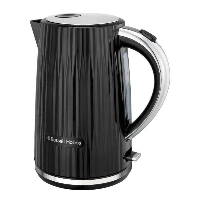 Russell Hobbs - bouilloire électrique (eau chaude, thé, café, 1,7 l, couvercle à ouverture par pression, bec verseur parfait, filt