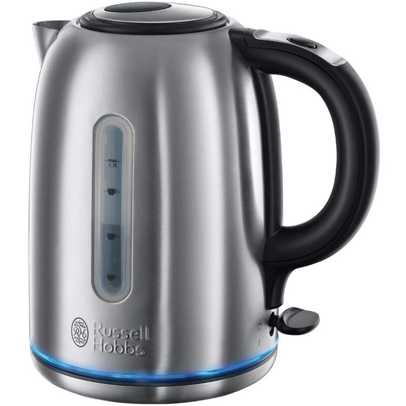 Russell Hobbs 20460 Quiet Boil Kettle, Brushed Stainless Steel, 3000W, 1.7 Litres