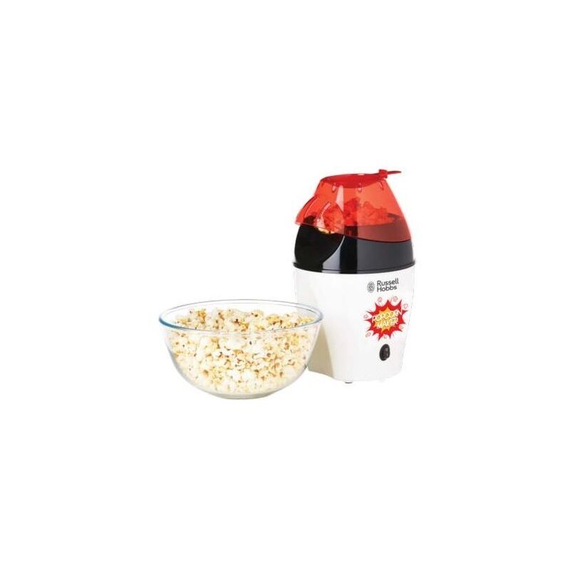 Image of Fiesta Macchina per Popcorn 1200W Nero/Bianco - Russell Hobbs