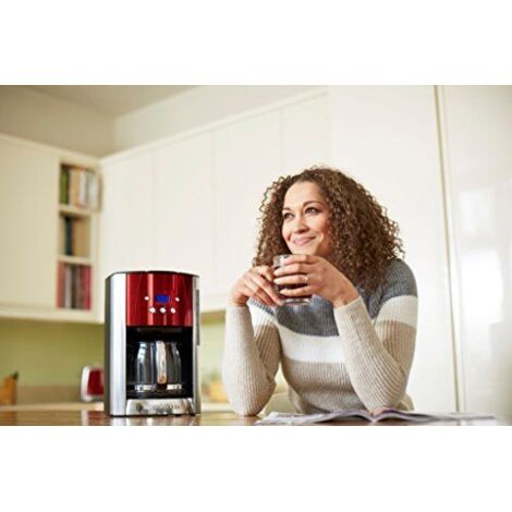 Russell Hobbs Kaffeemaschine Luna Solar Red Digitale Glas 23240-56