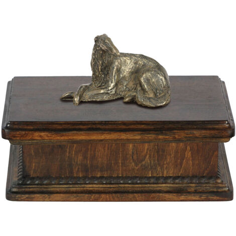 Russischer Barsoi Windhund, Borzoi, Barzoi I - Urne für Hundeasche, klassische Urne mit einer Statuette, elegante Urne mit einem Hund von Art-Dog