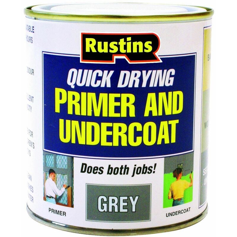 Quick Dry Primer & Undercoat Grey 1 Litre RUSQDPUG1L