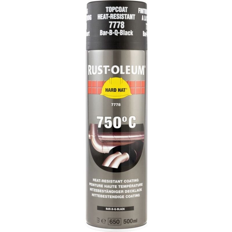 Rust-oleum - 7778 Hard Hat Bar-B-Q-Black Aerosol - 500ML