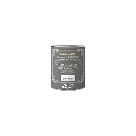 Rust-Oleum Bruguer Pintura para Muebles Satinado Blanco Algodón 750 ml