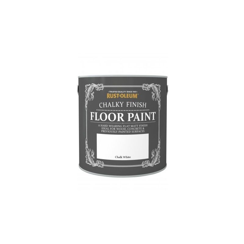 Rust-Oleum Chalk Chalky Floor Paint - Chalk White - 2.5L - RO0070301C1