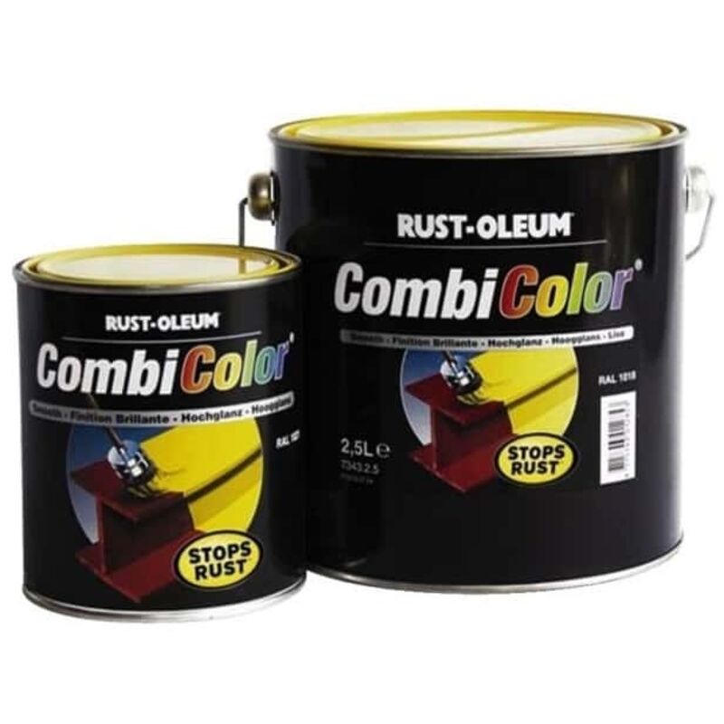 Rust-Oleum Matte Schwarz Stahlfarbe Combicolor 0, 75 Liter - Rustoleum