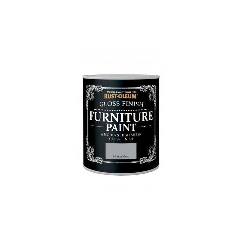 Rust-oleum - Gloss Furniture Paint - Mineral Grey - 750ML