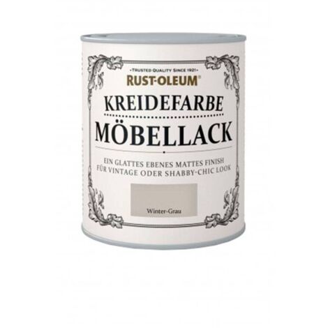 Rust-Oleum Kreidefarbe Möbellack 750ml Winter Grau