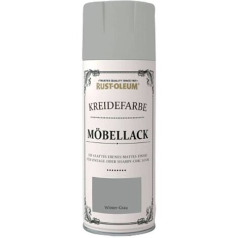 Rust-Oleum Kreidefarbe Möbellack Sprühlack 400ml wintergrau
