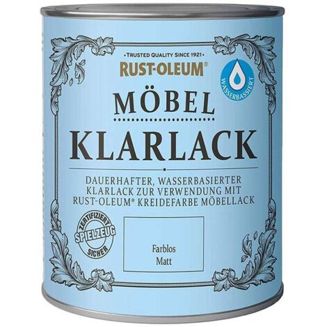 Rust-Oleum Möbel Klarlack wasserbasiert 750 ml farblos