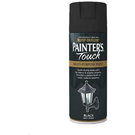 RUST-OLEUM Rustoleum Painters Touch Matt Black Spray 400ml