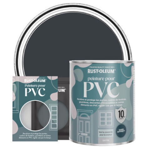 Rust-Oleum – Peinture extérieure multi-supports satinée 750 ml – Anthracite Ral 7016 – Résistante aux intempéries et moisissures – Application facile