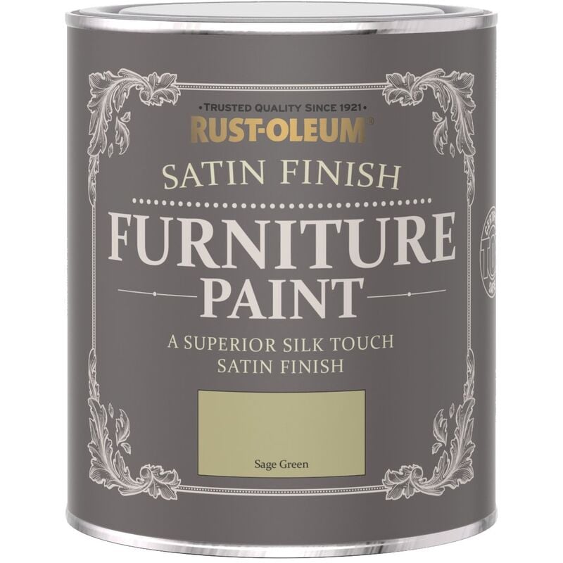 Rust-oleum - Satin Furniture Paint - Sage Green - 750ML - Sage Green