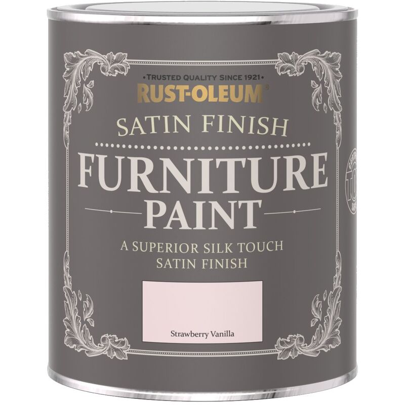 Rust-oleum - Satin Furniture Paint - Strawberry Vanilla - 750ML - Strawberry Vanilla