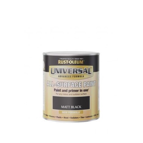 Rust-Oleum Universal All Surface Brush on Paint - Matt - Black - 750ml