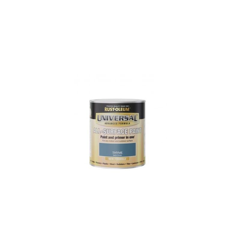 Rust-oleum - Universal All Surface Brush on Paint - Satin - Thyme - 750ml - Thyme