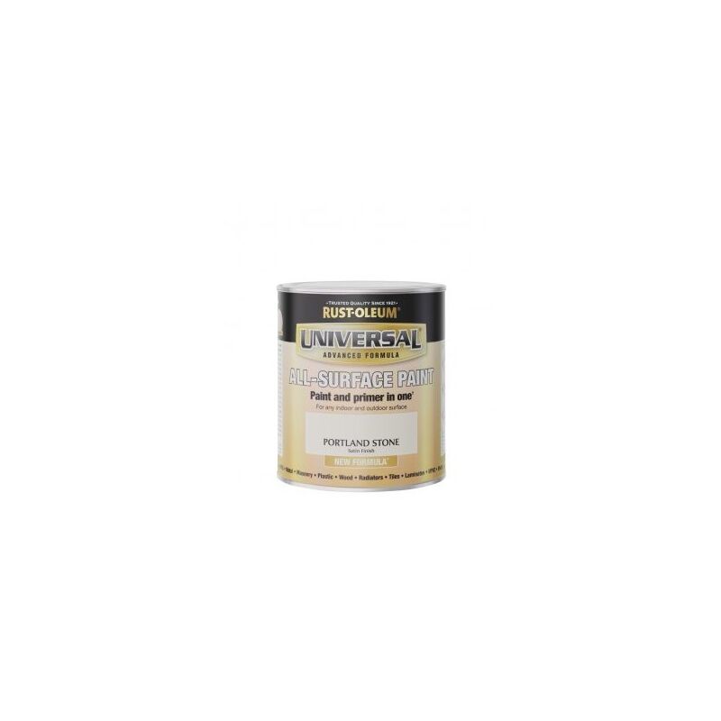 Rust-oleum - Universal All Surface Paint - Satin - Portland Stone - 750ml - Portland Stone