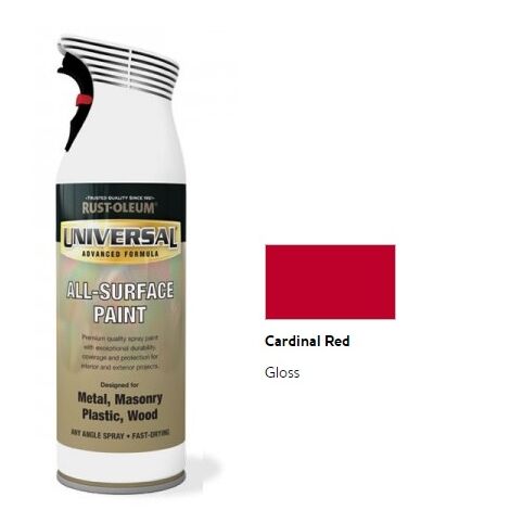 Rust-Oleum Universal All Surface Spray Paint - Gloss - Cardinal Red - 400ml