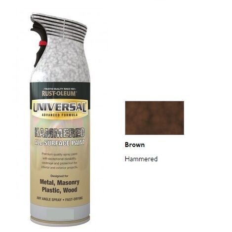 Rust-Oleum Universal All Surface Spray Paint - Hammered - Brown - 400ml