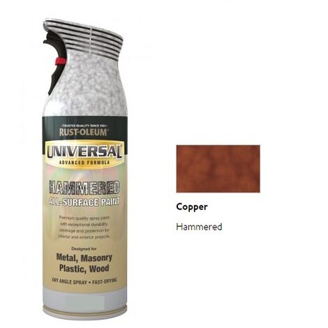 Rust-Oleum Universal All Surface Spray Paint - Hammered - Copper - 400ml