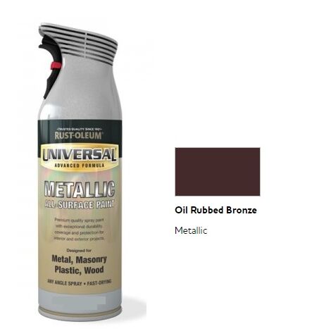 Rust-Oleum Universal All Surface Spray Paint - Metallic - Rubbed Bronze - 400ml