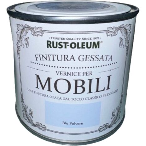 RUST-OLEUM - VERNICE LEGNO CHALKY EFFETTO GESSATO COLORE BLU 500 ML
