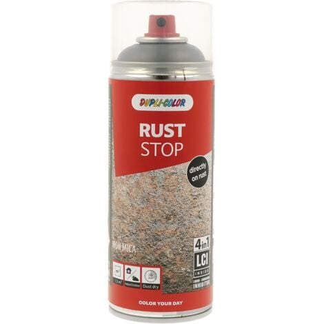 EUROPEAN AEROSOLS RUST STOP Eisenglimmer schwarz Schnelltrocknend Farbspray 400ml