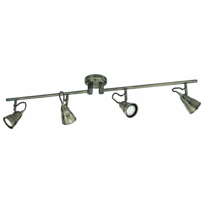 Rustica bronze ceiling light 4 bulbs