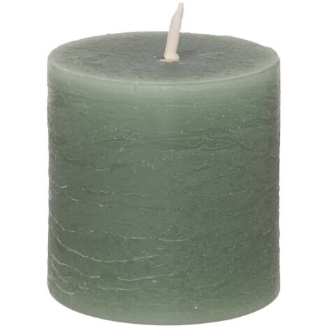 Rustikale Kerze - Eukalyptus grün - 60g