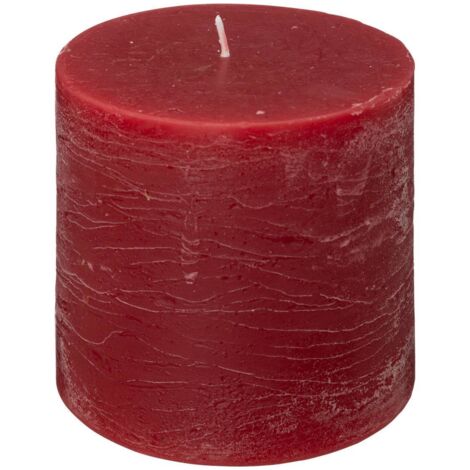 Rustikale Kerze - rot - 663g