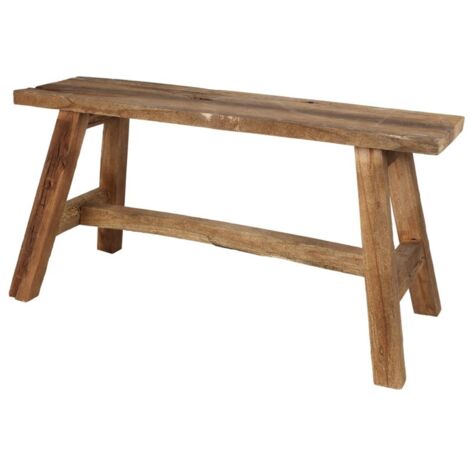 Rustikale Sitzbank aus Altholz 90x35cm Landhausbank Dielenbank Holzbank Bank bis 150kg belastbar - als Dekobank oder Blumenbank
