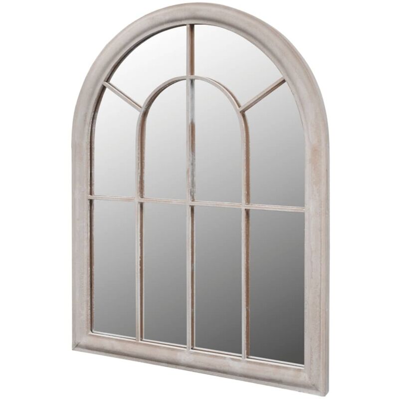 Rustikaler Gartenspiegel Bogen 69×89 Cm Für Indoor Und Outdoor Vidaxl