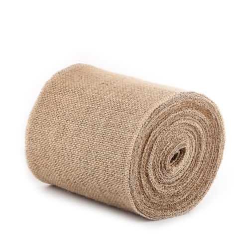 Rustikales Juteband, 10 Meter lang, für Tischdekoration und Floristik (15 cm breit)