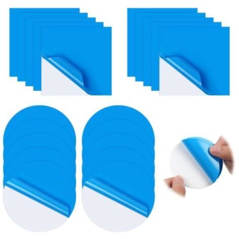 Rustine pour Piscine - Lot de 20 - Autocollant PVC - Étanche - Application facile - Réparation rapide