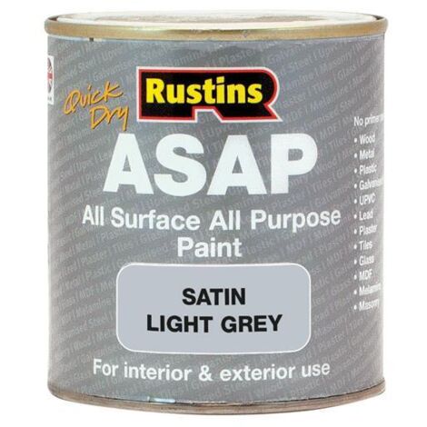 Rustins ASAP Light Grey Quick-Dry Paint - 250ml