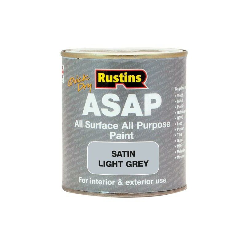 Rustins - ASAPLG250 asap Paint Light Grey 250ml RUSASAPLG250